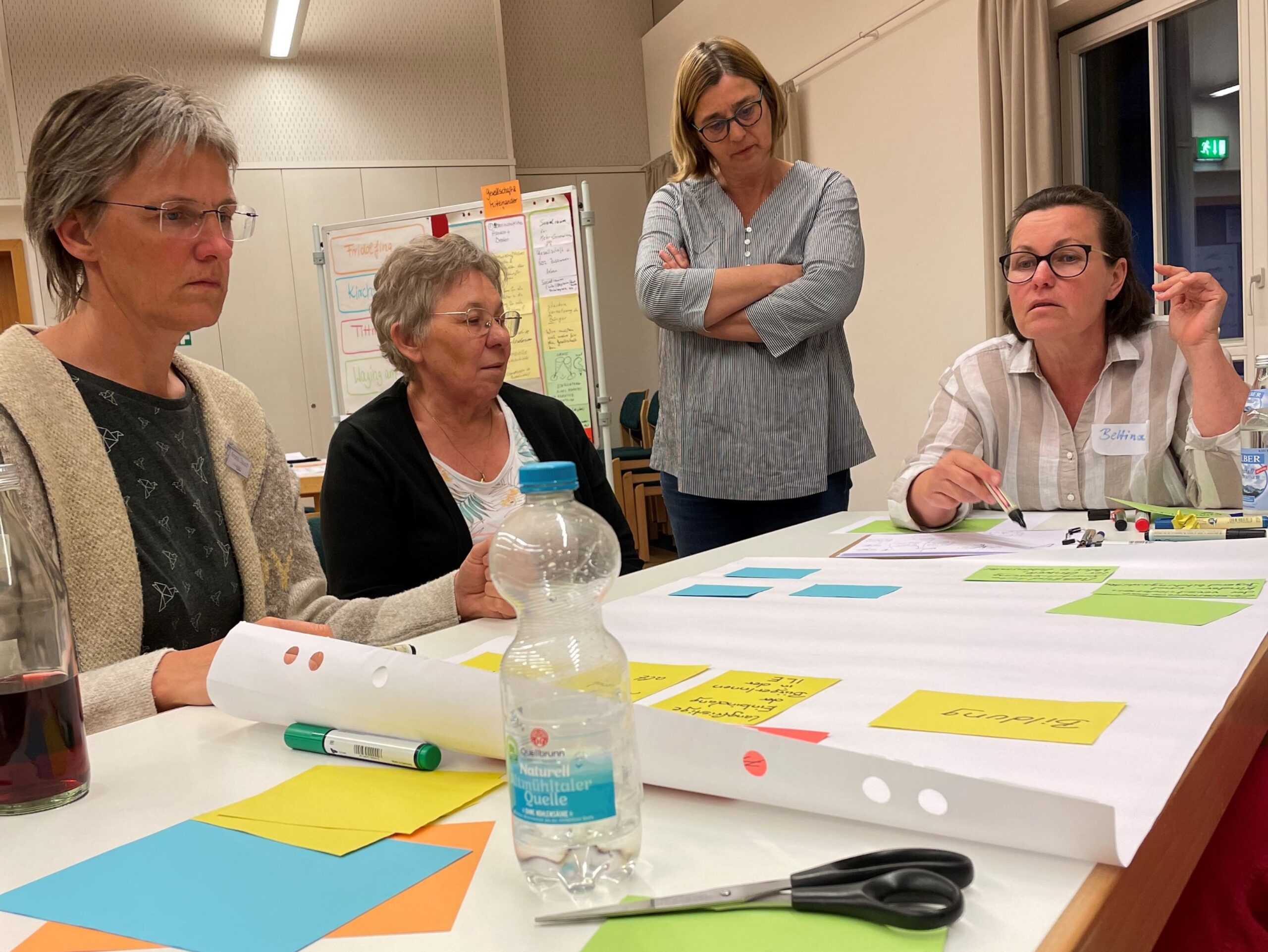 Ausschnitt Gruppenarbeit ILEK Gruppenarbeit zur Ausarbeitung der Empfehlung für das ILEK der ILE Zukunftsregion Rupertiwinkel